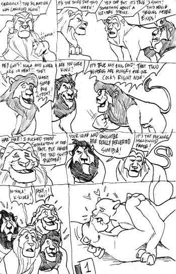 [Wolfwood] Lion King Orgy (The Lion King) manga cover