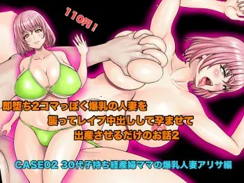 [Neet Samurai] Sokuochi 2-Komappoku Bakunyuu Hitozuma wo Osotte Rape Nakadashishite Haramasete Shussansaserudake no Hanashi 2. CASE02 30-Dai Komochi Keisanpu Mama no Kasshoku Bakunyuu Hitozuma Alisa Hen manga cover