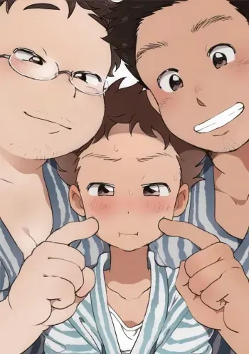 [Tare Mayuzou] Kazoku to Kita Ryokan de Gay Couple to Deau Shota manga cover