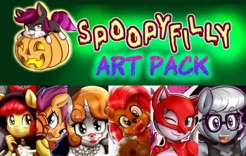 [Anibaharuthecat] Spoopyfilly Art Pack (My little pony) manga cover