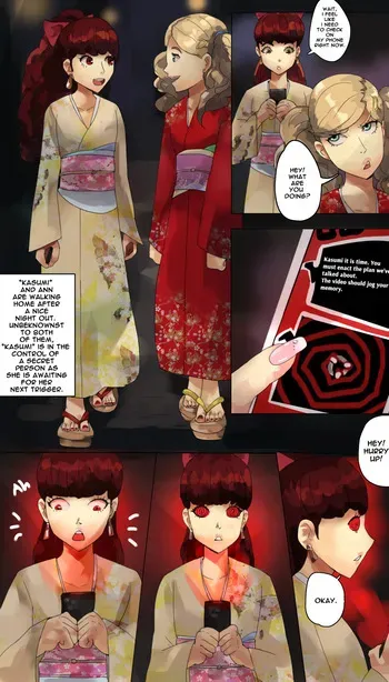 [Onefeefoor] Ann and Kasumi hypnotized (Persona 5) manga cover