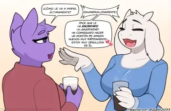 [Youwannaslap]Asriel In College (Spanish) [Queso2033] manga cover