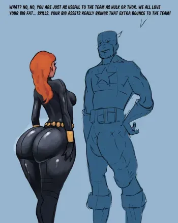 [Shiin] Black Widow and one of her informants (Avengers) manga cover