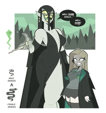 [Goodbyellow] Lady Voldemort (Harry Potter) manga cover