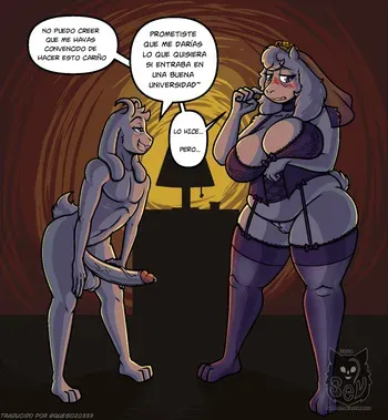 [SevsArtCave] Asriel y Toriel (Undetale) manga cover