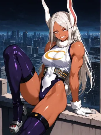 Mirko after a fight manga cover