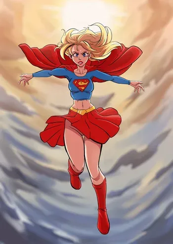 [Wacum] Supergirl gets trained (JLA) manga cover