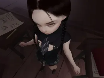 [Tilted Loli] Little Schoolgirl Wednesday (The Addams Family) manga cover
