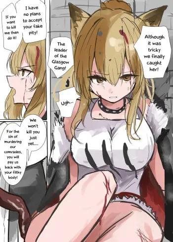 The Lion Queen's Defeat, Reduced to a Plaything for Sarkaz Tentacles manga cover