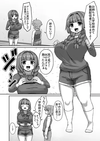 [ひまだら] 動画配信者になろうとする姉に苦言を呈する漫画 manga cover