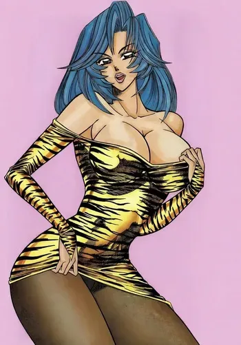 Haruka Inui inspired AI pantyhose models manga cover