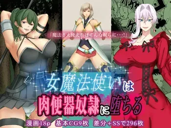 [Borokuso Party (Nurie)] On'na Mahōtsukai wa Niku Benki Dorei ni Ochiru manga cover