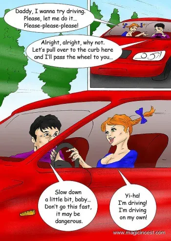 (magicincest) (father - daughter) A good punishment for a crushed car manga cover