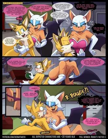 [HermitMoth]Rouge's Tactics (Rouge x Future Tails) (Sonic the Hedgehog) manga cover