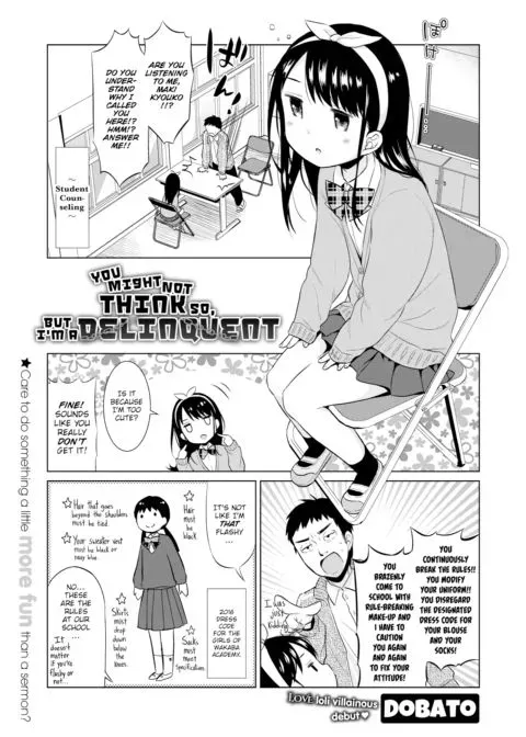 You Might Not Think So, But I'm a Delinquent manga cover