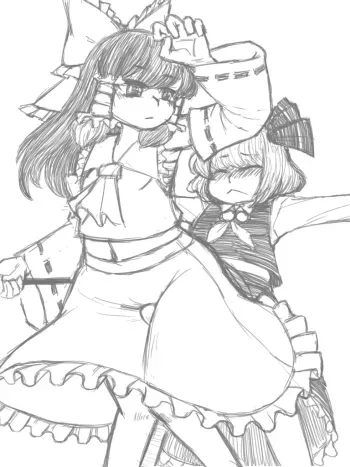 Rumia x Reimu manga cover