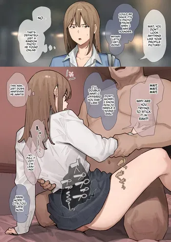 [Ashizuki] A creepy old man who looks different from his photo shows up and ends up cumming inside a gyaru [English] [Gagak_Ireng] [Digital] manga cover