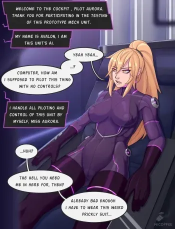 [Nicoffee] Aurora being put to test an experimental mech manga cover