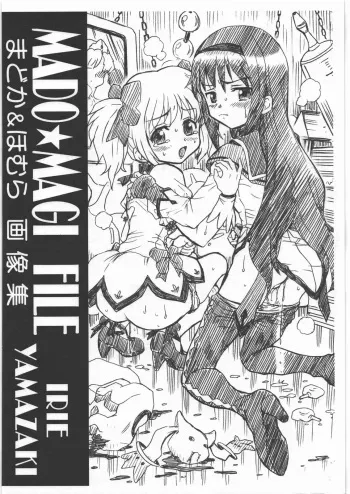 (COMIC1☆5) [RAT TAIL (IRIE YAMAZAKI)] MADO MAGI FILE - Madoka & Homura Gazoushuu (Puella Magi Madoka Magica) manga cover