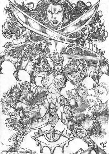 Jen-tai Origin story A manga cover
