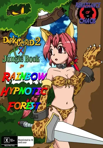 Kaa and Monica-Rainbow Hypno Forest colored manga cover