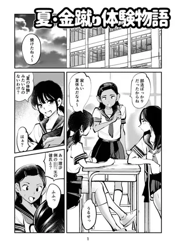 Summer ball kicking experience story 1+2 manga cover