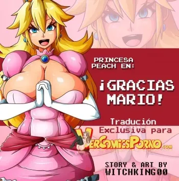 [Witchking00] Princess Peach in: Thanks Mario! [Spanish] manga cover