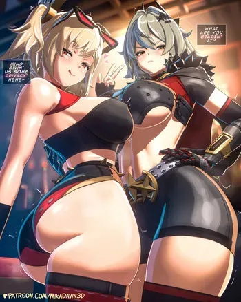 [MikaDawn3D] Burnice White x Caesar King (Zenless Zone Zero) (English) manga cover