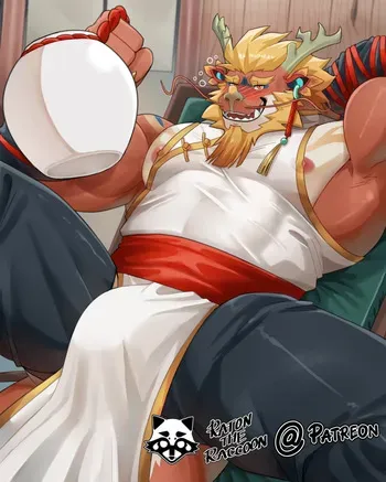 [RatonTheRaccoon] Happy Lunar New Year 2024 - The Year of the Dragon (OC) manga cover