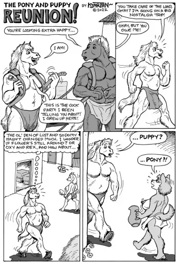 [Karno (Kjartan Arnorsson)] Pony and Puppy Reunion manga cover