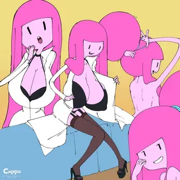 [CappuLait] Princess Bubblegum x Finn (Adventure Time) manga cover