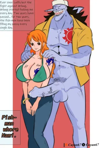 The fish-man slave Nami manga cover