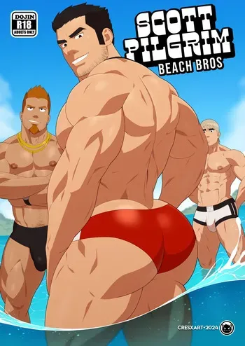 [Cresxart] Scott Pilgrim - Beach Bros [w/Textless Alts] manga cover