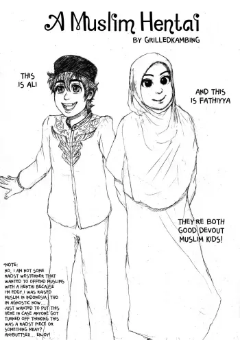 Kartun Islami: Sebuah hentai futanari pegging manga cover