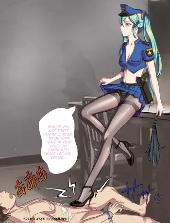 Multi-clothes status difference MIKU policewoman foot massage and high heels stepping on urethra torture manga cover