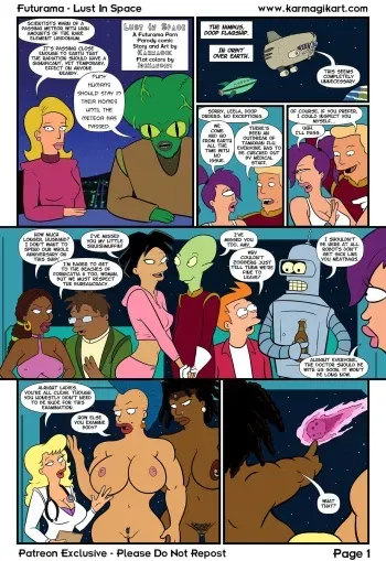 Lust In Space (Futurama) [Karmagik] - english manga cover