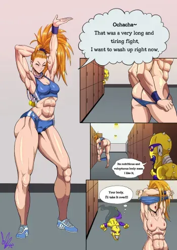 Gero takes over Captain Mizuki's body manga cover