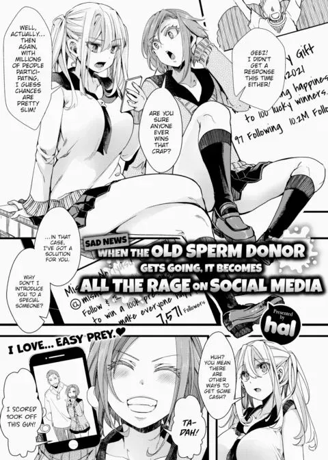 [Sad News] When the Old Sperm Donor Gets Going, It Becomes All the Rage on Social Media manga cover