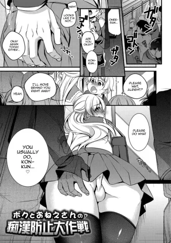 Boku to Onee-san no Chikan Boushi Daisakusen manga cover