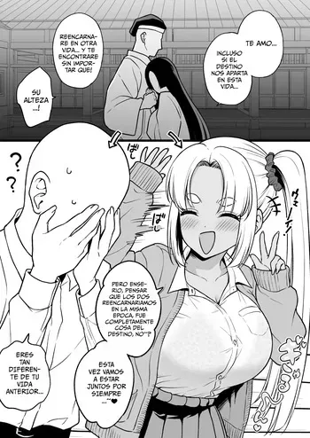 [Yue] Zense de Musubarenakatta Hime ga Tensei Shitara Gorigori no Gal ni Natteta｜La Princesa que no Pudo Estar Conmigo Reencarnó como una Gal [Spanish] [Me Banearon x P3NDEJ0] manga cover