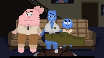 [ShoeStrang] The Watterson House Watches A Film (The Amazing World of Gumball) manga cover