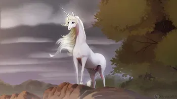 [mercurial64] Amalthea (The Last Unicorn) manga cover