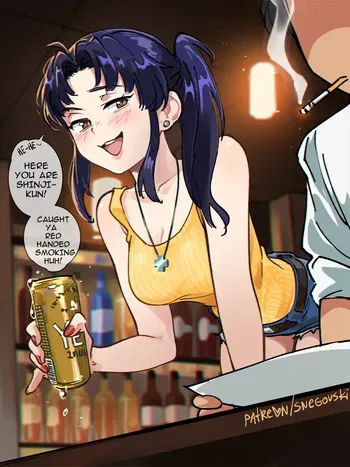 [Snegovski] Misato x Black Lagoon (Evangelion, Black Lagoon) manga cover
