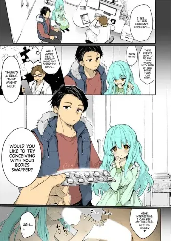 Irekawari Fuufu Gyakuten! Tanetsuke Sex | Body Swapped Husband and Wife Baby-Making Sex! manga cover