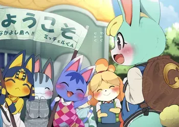 [DAGASI] Hikkoshite Kita Sasha wa Shima Yuiitsu no Osu Juumin (Animal Crossing) manga cover