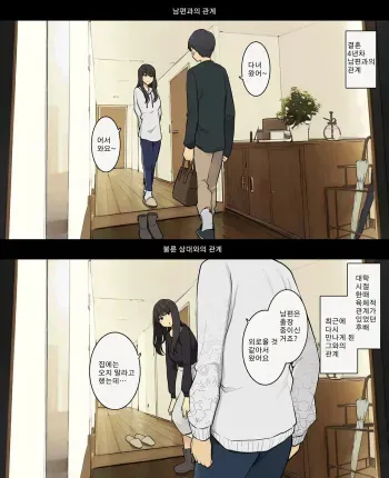 [Wakamatsu] Otto to no kankei, furin aite to no kankei 남편과의 관계, 불륜 상대와의 관계 [Korean] manga cover