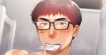 [こん] 先輩のために写真を撮られるメガネ君 manga cover