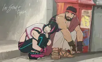 [CirenK] Juri & Ryu (Street Fighter 6) manga cover