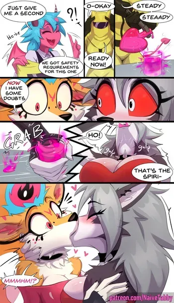 [NaiveTabby (Naive_Tabby)] Potion Party: Loona x Bee Kissing manga cover