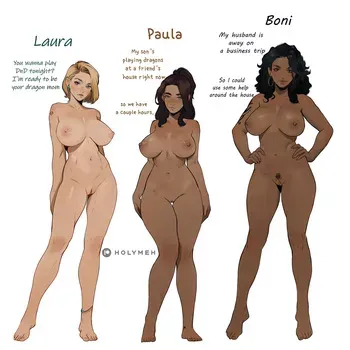[HolyMeh] My demon neighbors: Laura, Paula & Boni manga cover